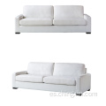 El sofá moderno de la tela blanca fija el sofá de los muebles de la sala de estar